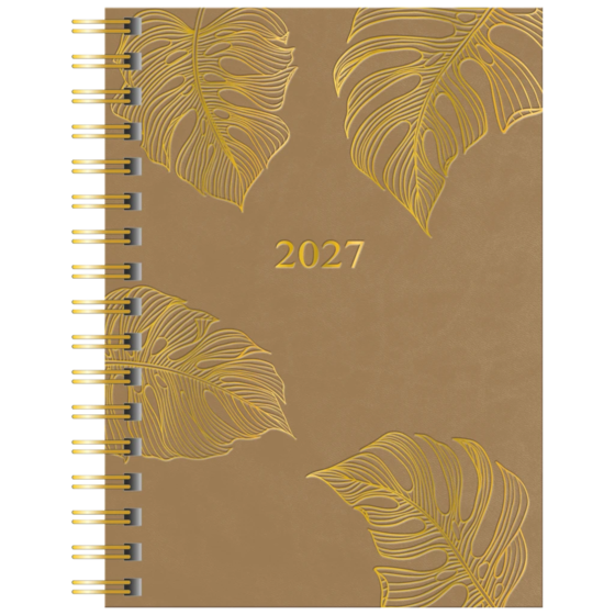 Fickkalender “Monstera” | A6, läderimitation