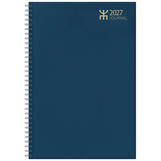 Fickkalender Journal | A4, plast, blå