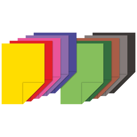 Block av färgat papper | A4, 20 blad