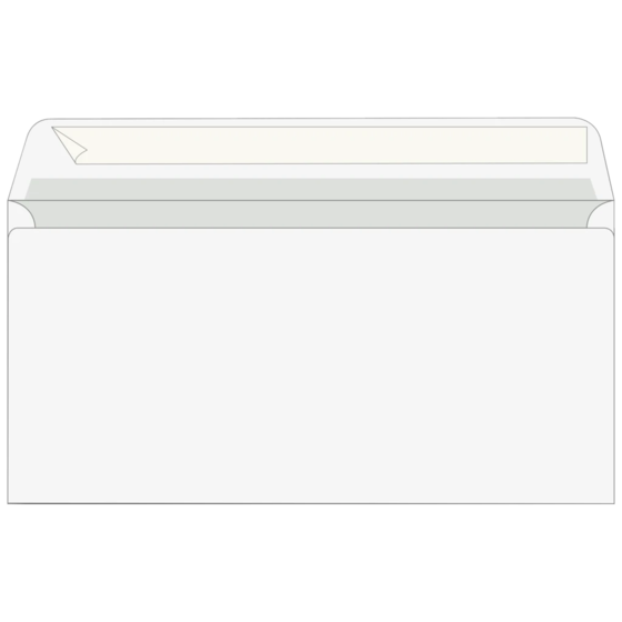 Kuvert | 220×110 mm, DIN lang, 75 g/m², vit, 100 styck