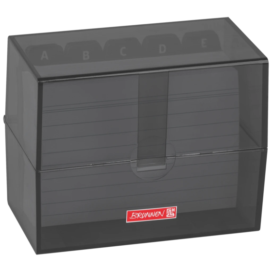 Box för indexkort Colour Code fylld | 120×95×65 mm, A7, onyx