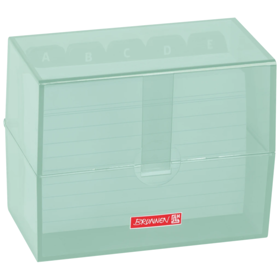 Box för indexkort Colour Code fylld | 120×95×65 mm, A7, mint