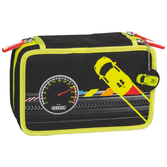 Pennskrin “Speed Control” | 3 dragkedjor, svart