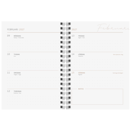 Dagbok Design “Black&White” | A6, plast