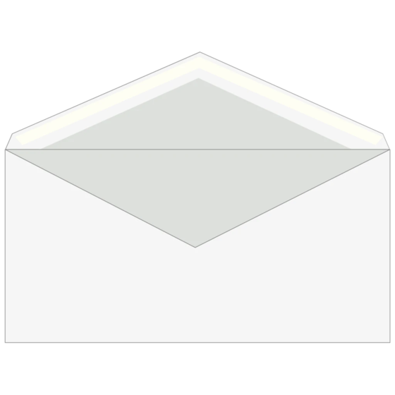 Kuvert | 220×110 mm, DIN lang, 75 g/m², vit, 25 styck