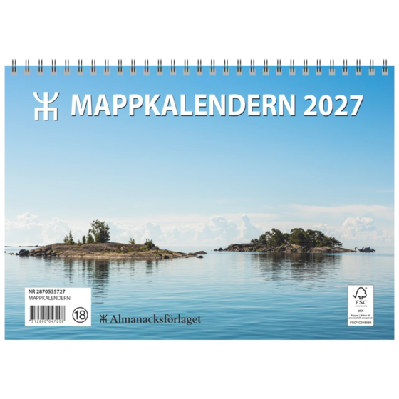 Mappkalendern 2027 | 25×18 cm