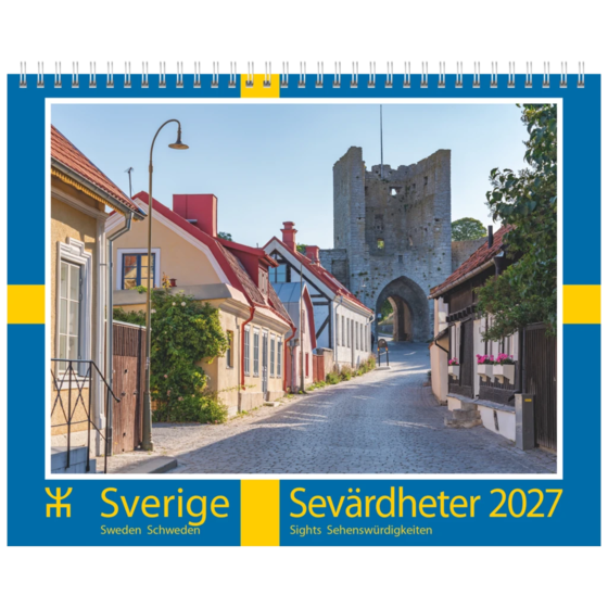 Sverige - Sevärdheter 2027 | 30×24 cm