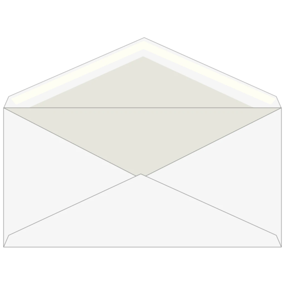 Kuvert | 220×110 mm, DIN lang, 75 g/m², vit, 25 styck