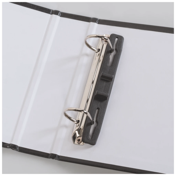 Bankfil | 245×160 mm, 2 ring pull-open mechanism, Ø 30 mm, Påfyllningsnivå: 20 mm, svart