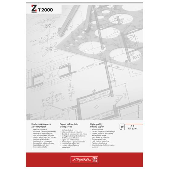 Designblock | A4, 50 blad, vit