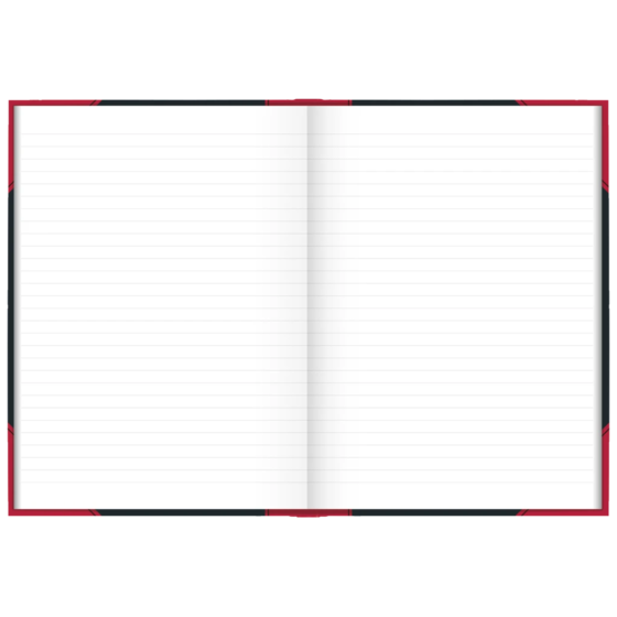 Anteckningsbok Kina bok | A4, linjerat, svart