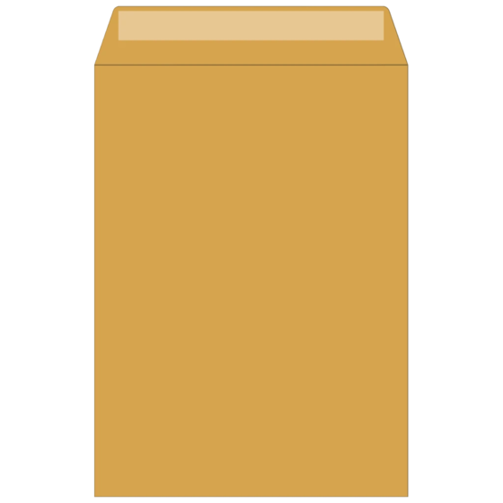 Kuvert | 162×229 mm, C5, 70 g/m², brun, 10 styck