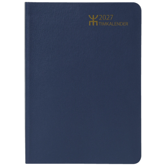 Fickkalender Timkalender | 10,5×15 cm, läderimitation, blå
