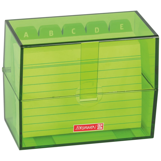 Box för indexkort Colour Code fylld | 120×95×65 mm, A7, kiwi