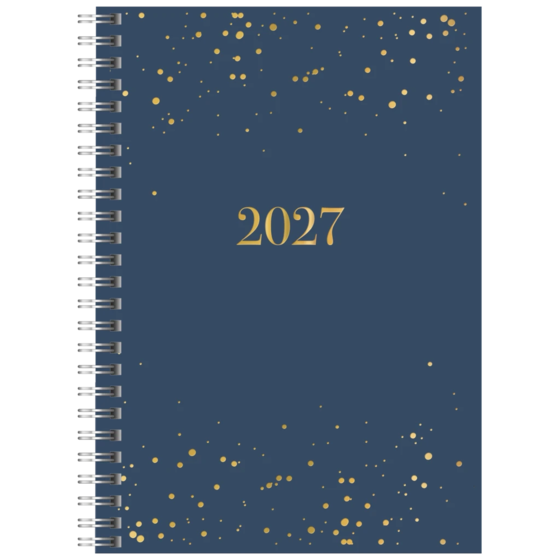 Fickkalender Dagbok “Starry Night” Wire-O | A5, läderimitation