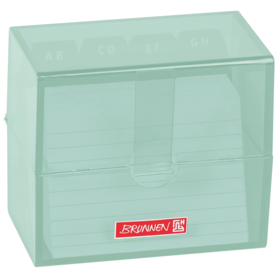 Box för indexkort Colour Code fylld | 85×75×48 mm, A8, mint
