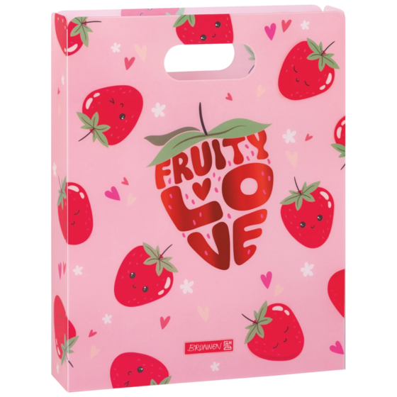 Box för häften Fruity Love | A4, Påfyllningsnivå: 50 mm, rosa/röd