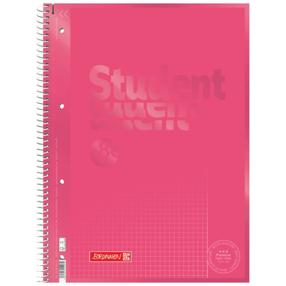 Anteckningsbok Premium Student Colour Code | A4, linjal 26, 80 blad / 160 sidor, tulip