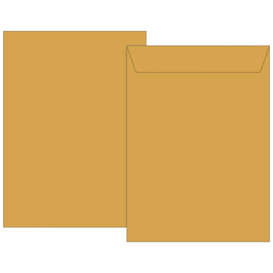 Kuvert | 229×324 mm, C4, 90 g/m², brun, 100 styck