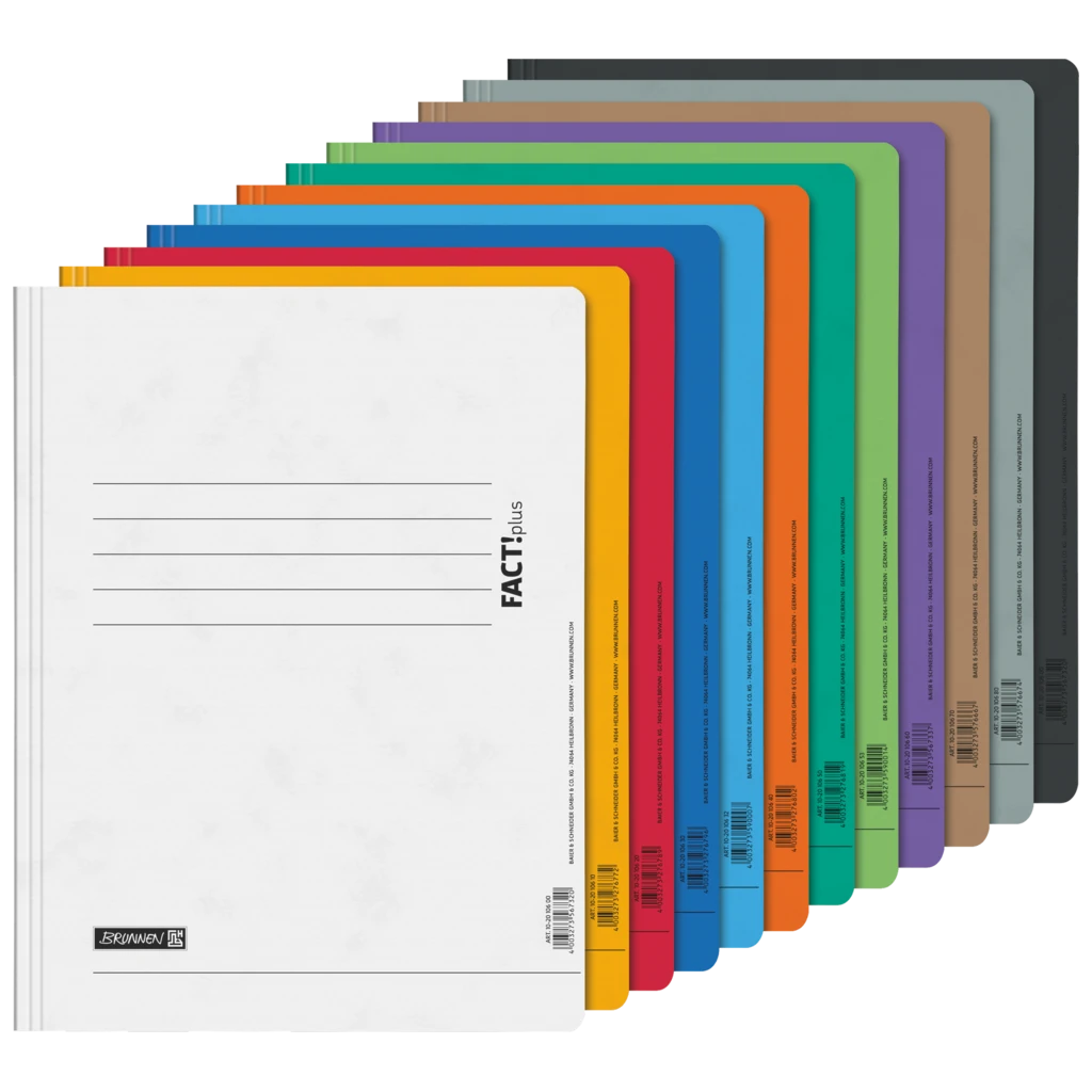 Folder FACT!plus | A4, Påfyllningsnivå: 10 mm, sorterat, 12 styck