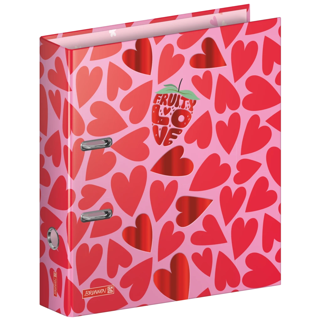 Mapp Fruity Love | A4, 70 mm, lever arch mechanism, rosa/röd