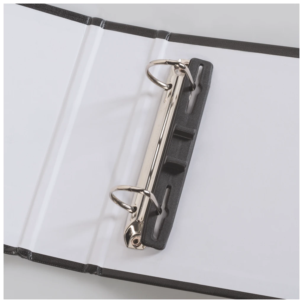 Bankfil | 245×160 mm, 2 ring pull-open mechanism, Ø 30 mm, Påfyllningsnivå: 20 mm, svart