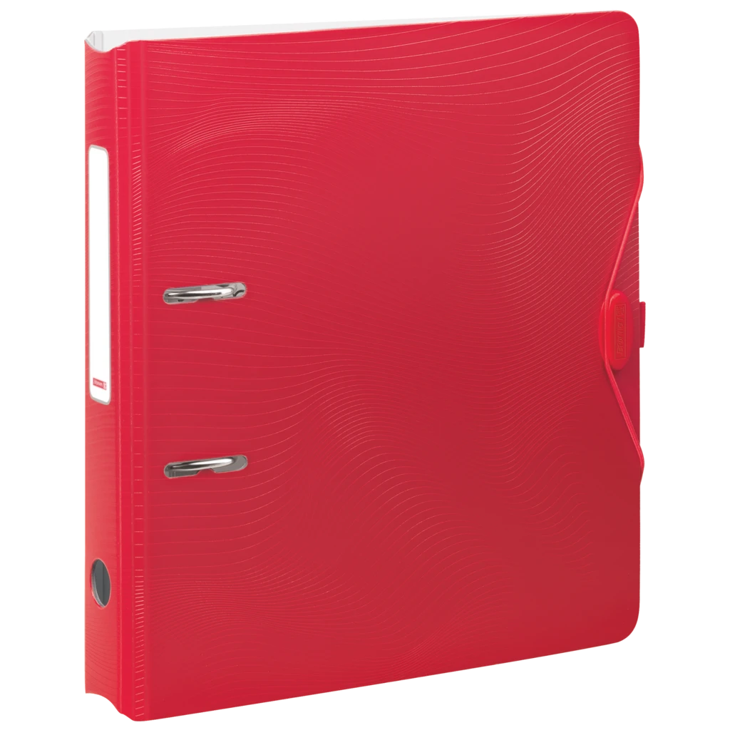 Mapp “WAVE” Colour Code | A4, 50 mm, lever arch mechanism with rubber-coated handle, red