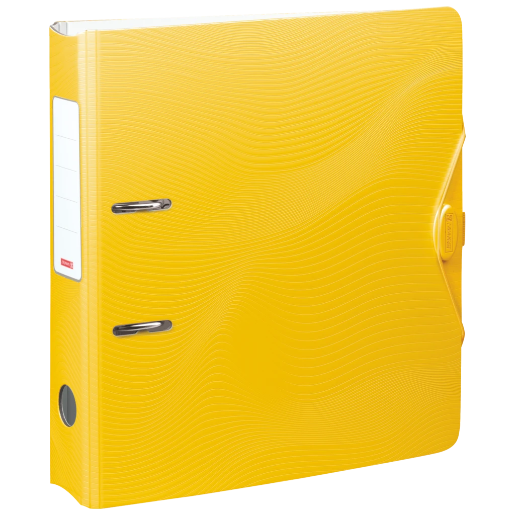 Mapp “WAVE” | A4, 70 mm, lever arch mechanism with rubber-coated handle, gul
