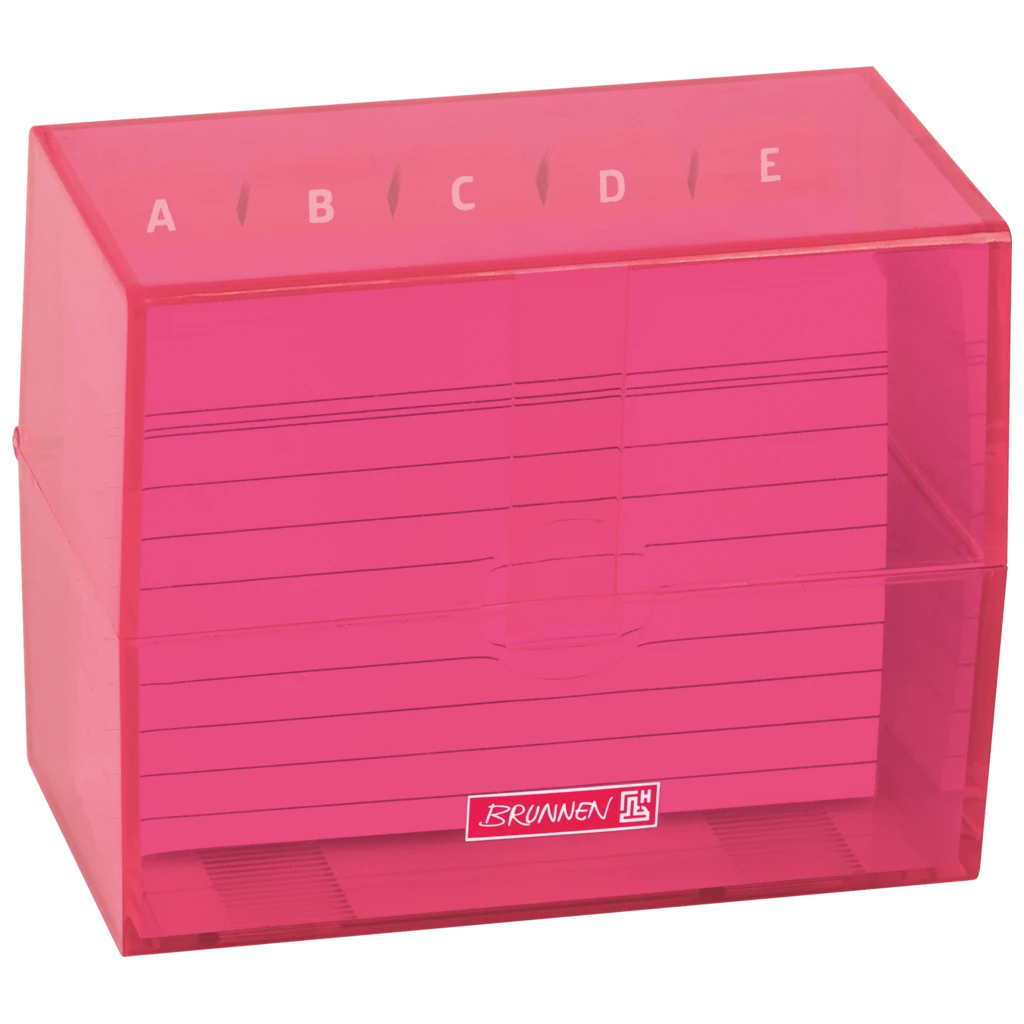 Box för indexkort Colour Code fylld | 120×95×65 mm, A7, tulip