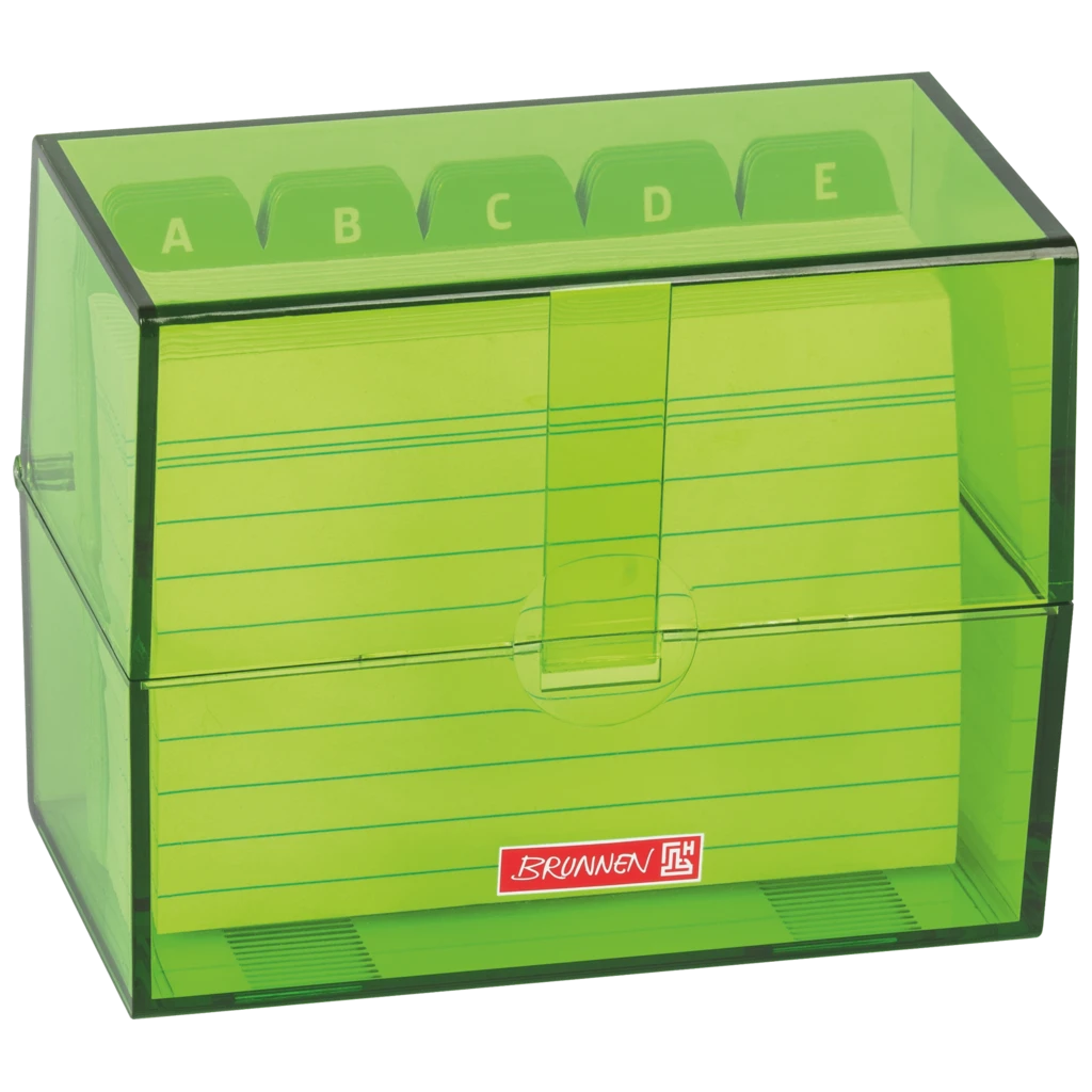 Box för indexkort Colour Code fylld | 120×95×65 mm, A7, kiwi