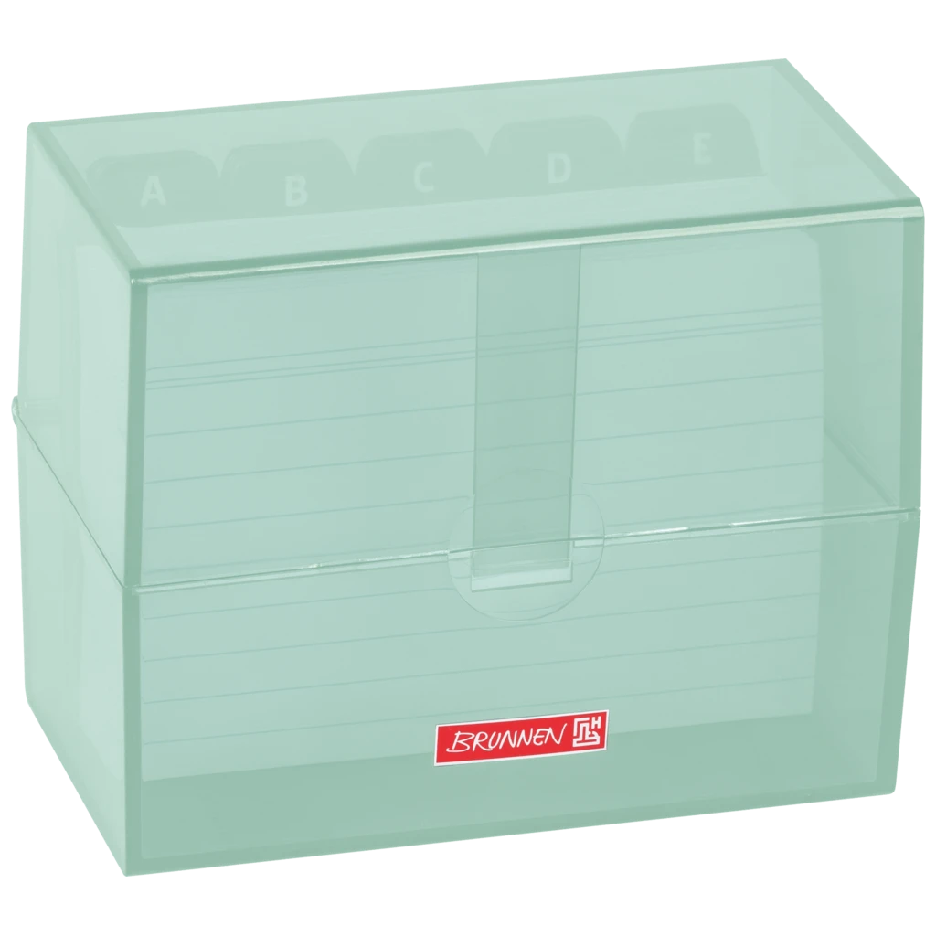 Box för indexkort Colour Code fylld | 120×95×65 mm, A7, mint