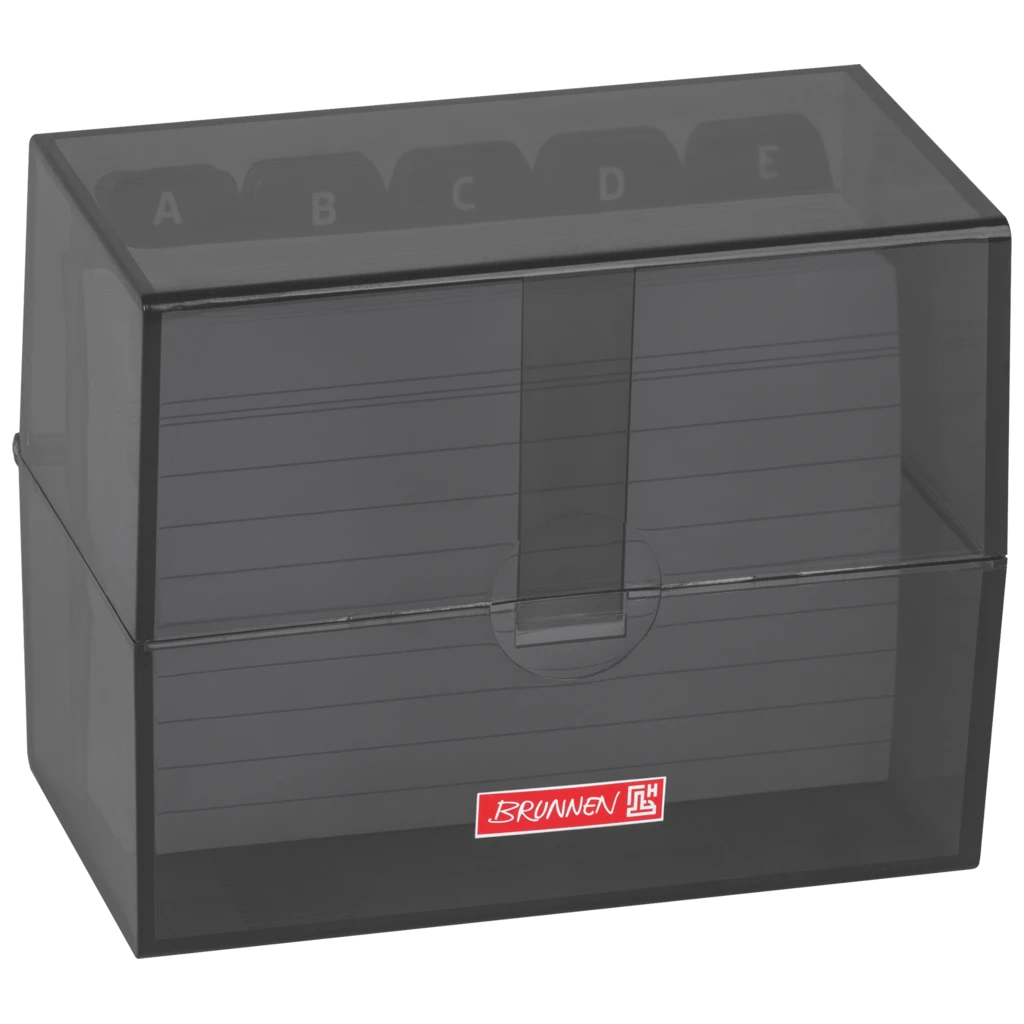Box för indexkort Colour Code fylld | 120×95×65 mm, A7, onyx