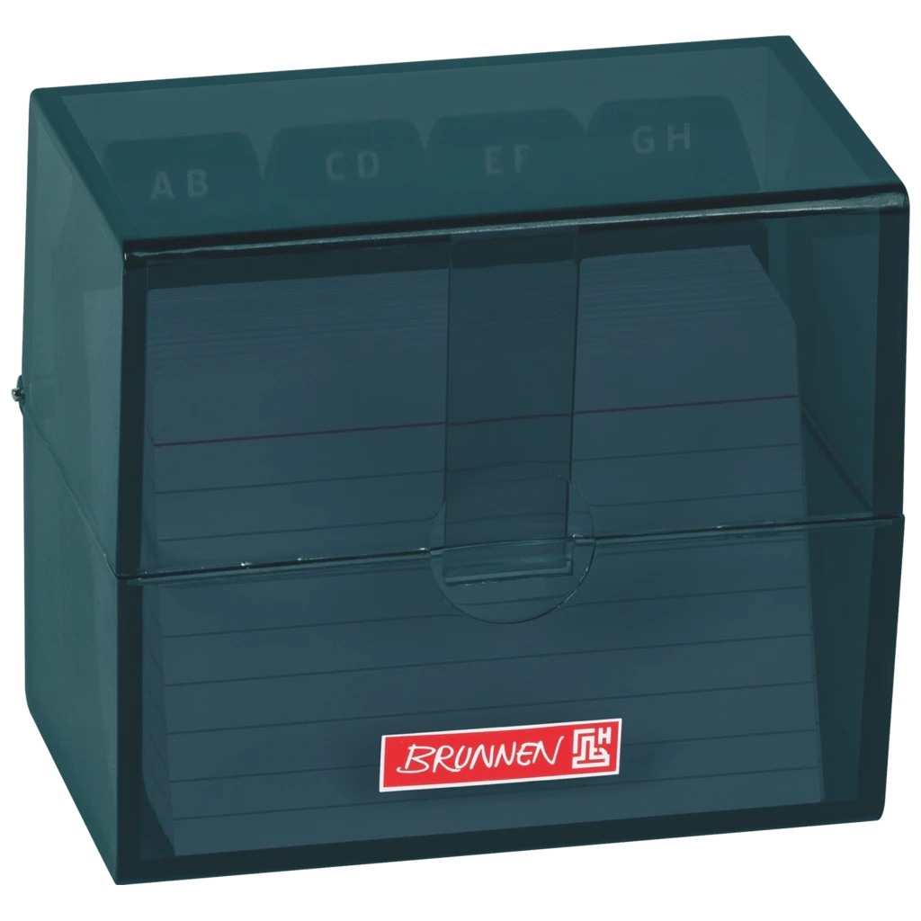 Box för indexkort Colour Code fylld | 85×75×48 mm, A8, denim