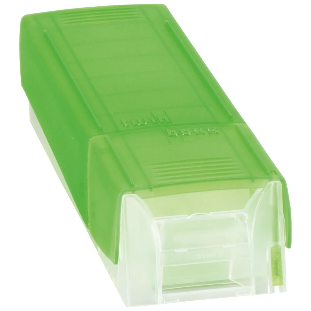 Box för indexkort “Twin Boxx” fylld | 230×94×66 mm, A8, maj grön