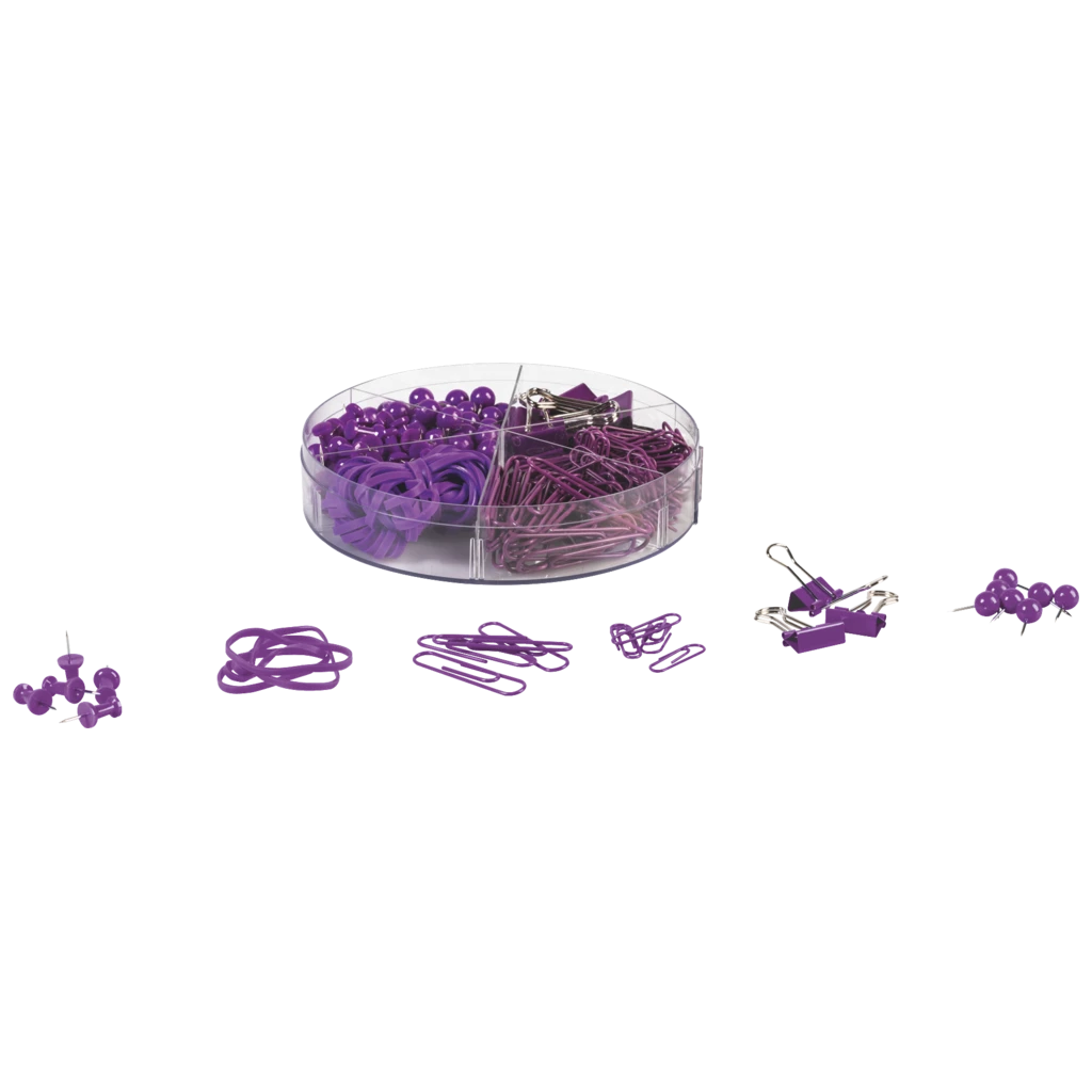 Set med kontorsmaterial Colour Code 220 flikar | purple