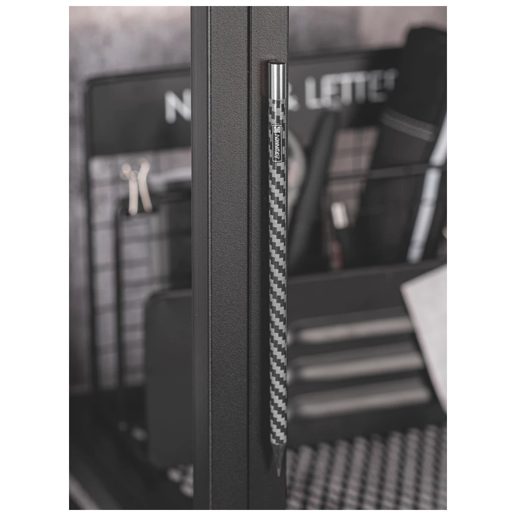 Blyertspenna “Magnetic Carbon” | HB, runt, svart/silver