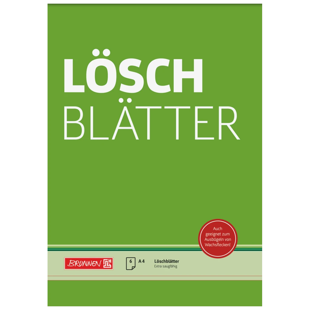 Bläckabsorberande block | A4, 6 blad, grön