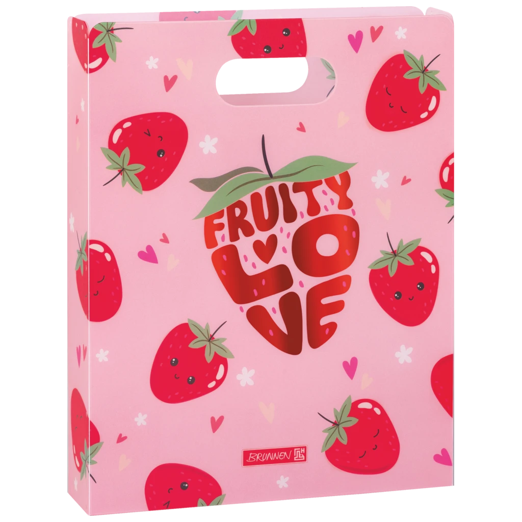 Box för häften Fruity Love | A4, Påfyllningsnivå: 50 mm, rosa/röd