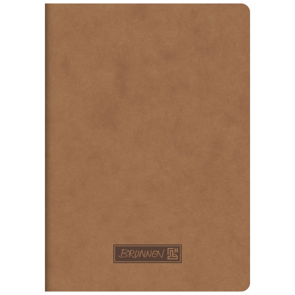 Broschyr Premium FACT!plus | A6, blank, 40 blad / 80 sidor, brun