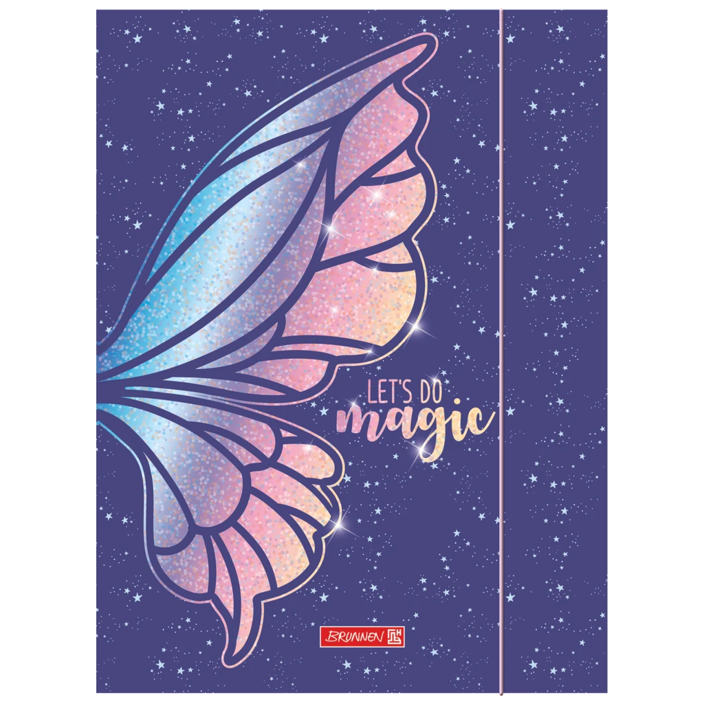 Mapp Magic Butterfly | A3, Påfyllningsnivå: 10 mm, rosaröd/lila
