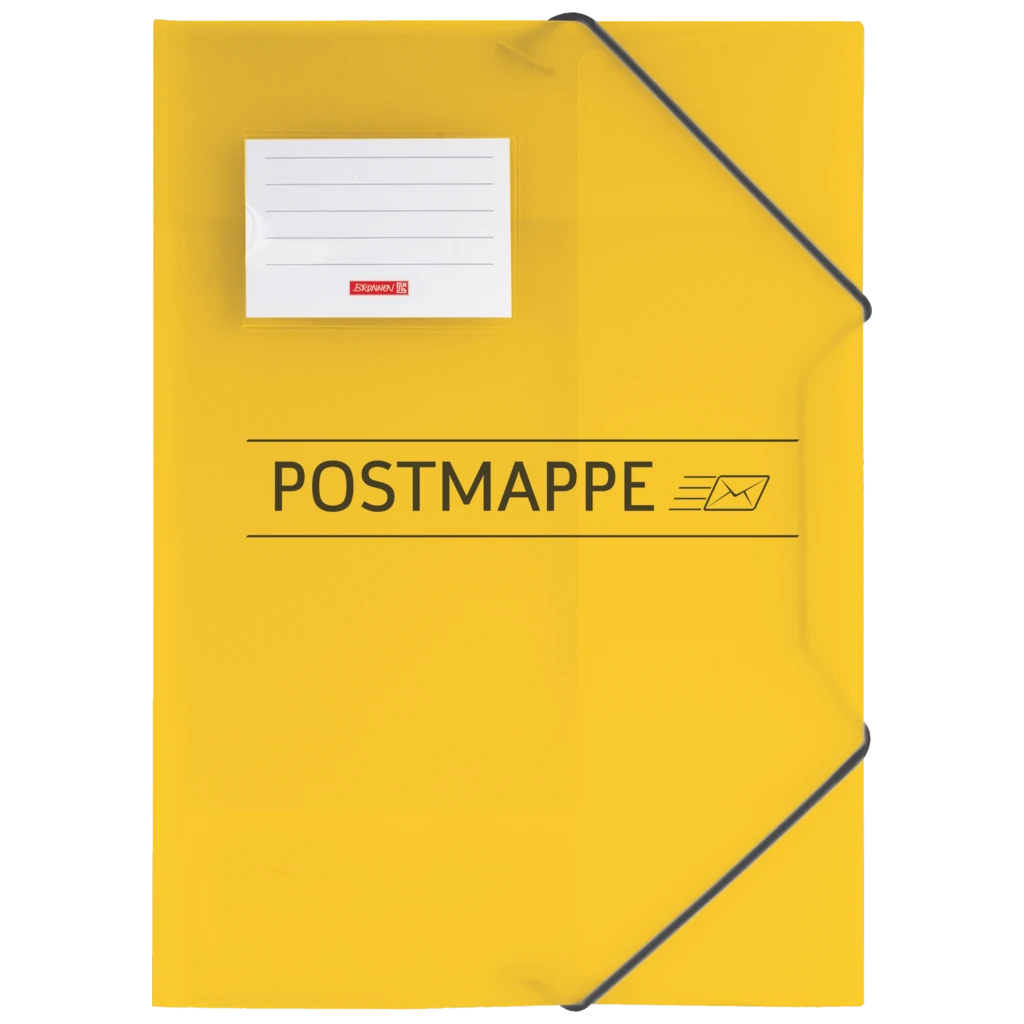 Postmapp | A4, Påfyllningsnivå: 10 mm, gul