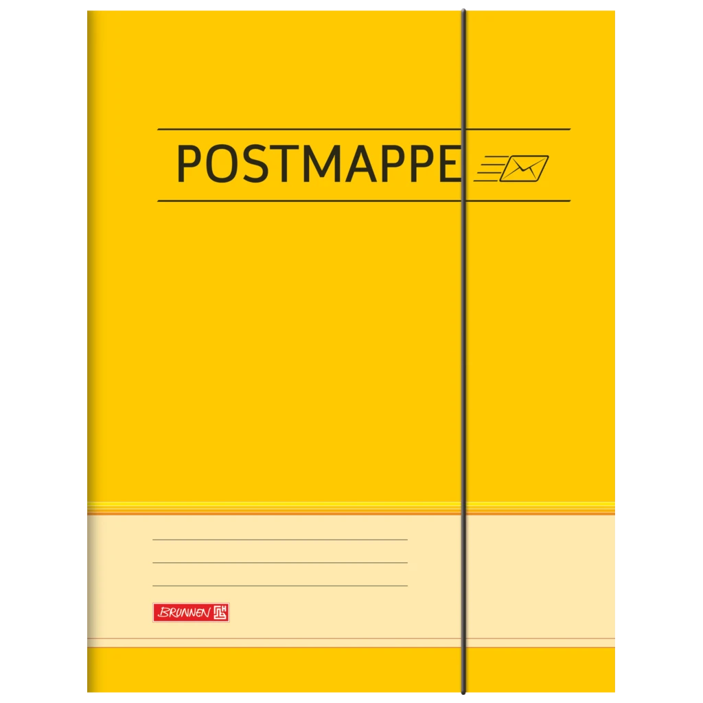 Postmapp | A4, Påfyllningsnivå: 16 mm, gul