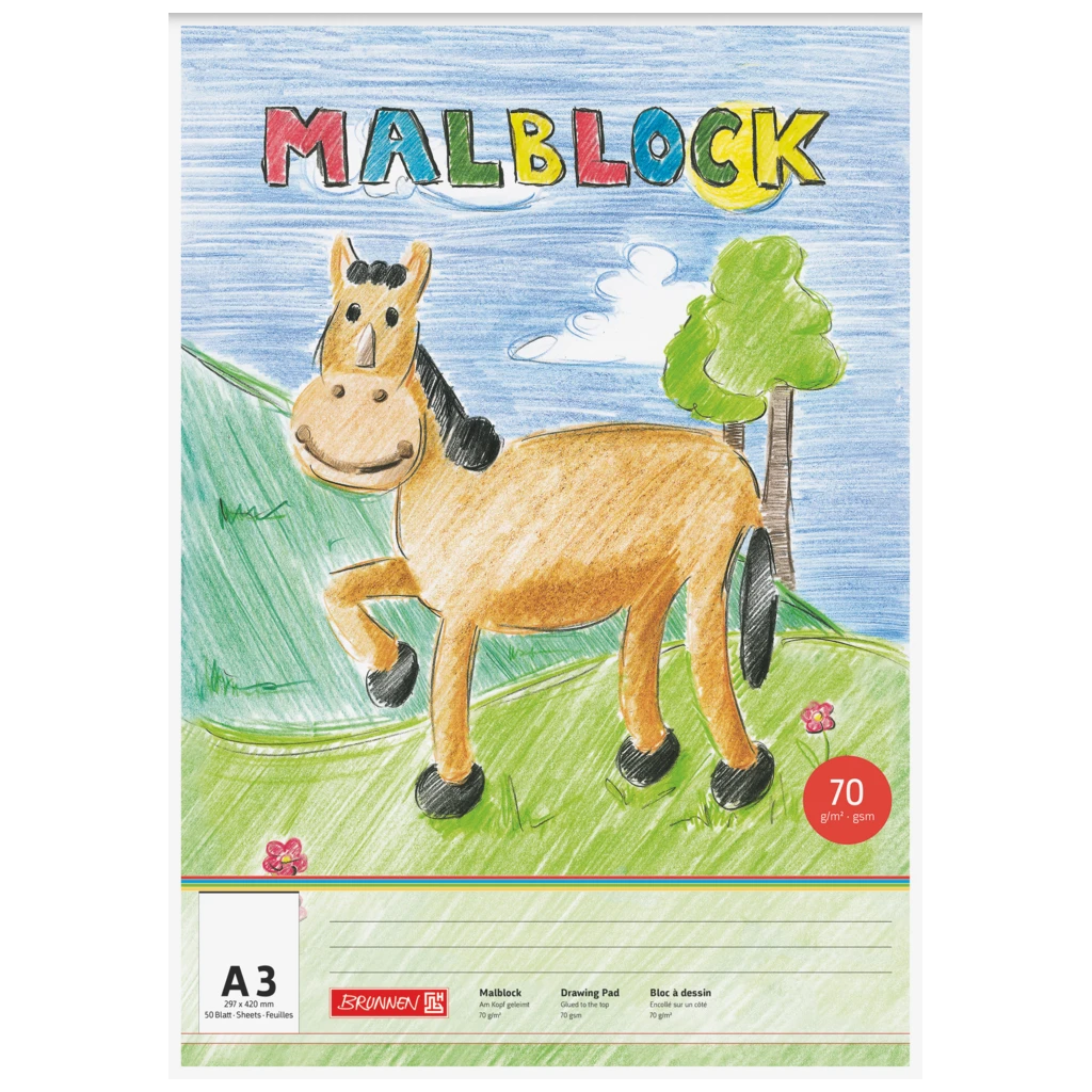 Målarblock | A3, 50 blad, mångfärgad