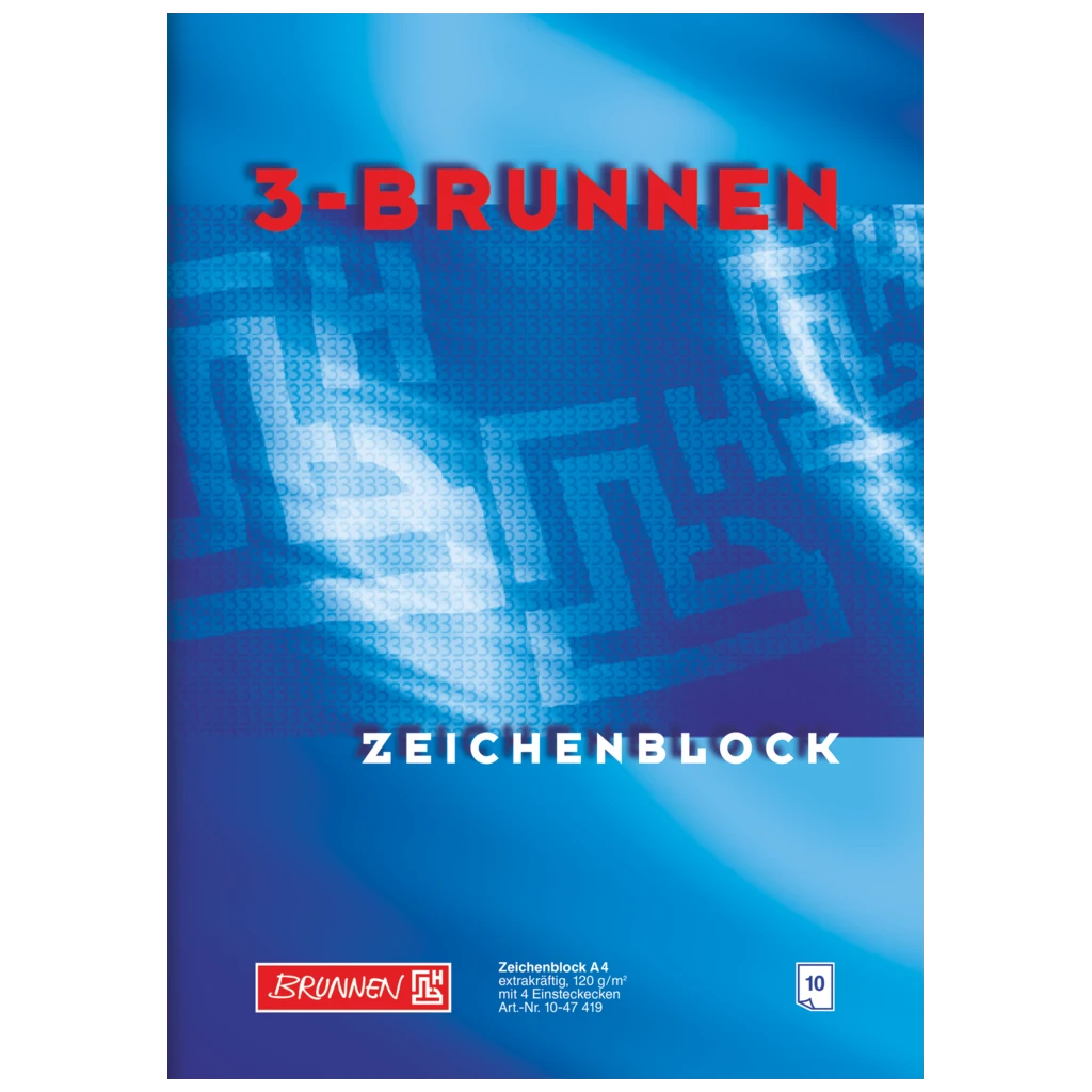 Skissblock “3-BRUNNEN block” | A3, 10 blad