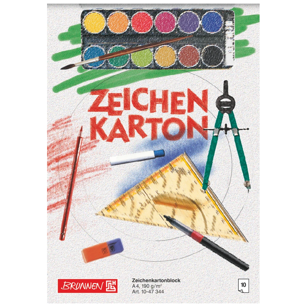 Ritning av kartongblock | A4, 10 blad