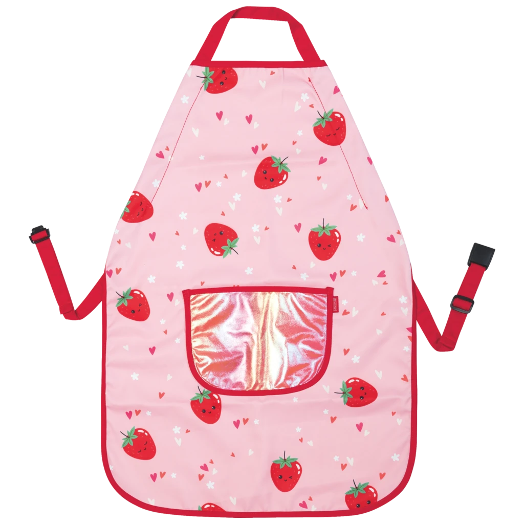 Förkläde för barn Fruity Love | rosa/röd