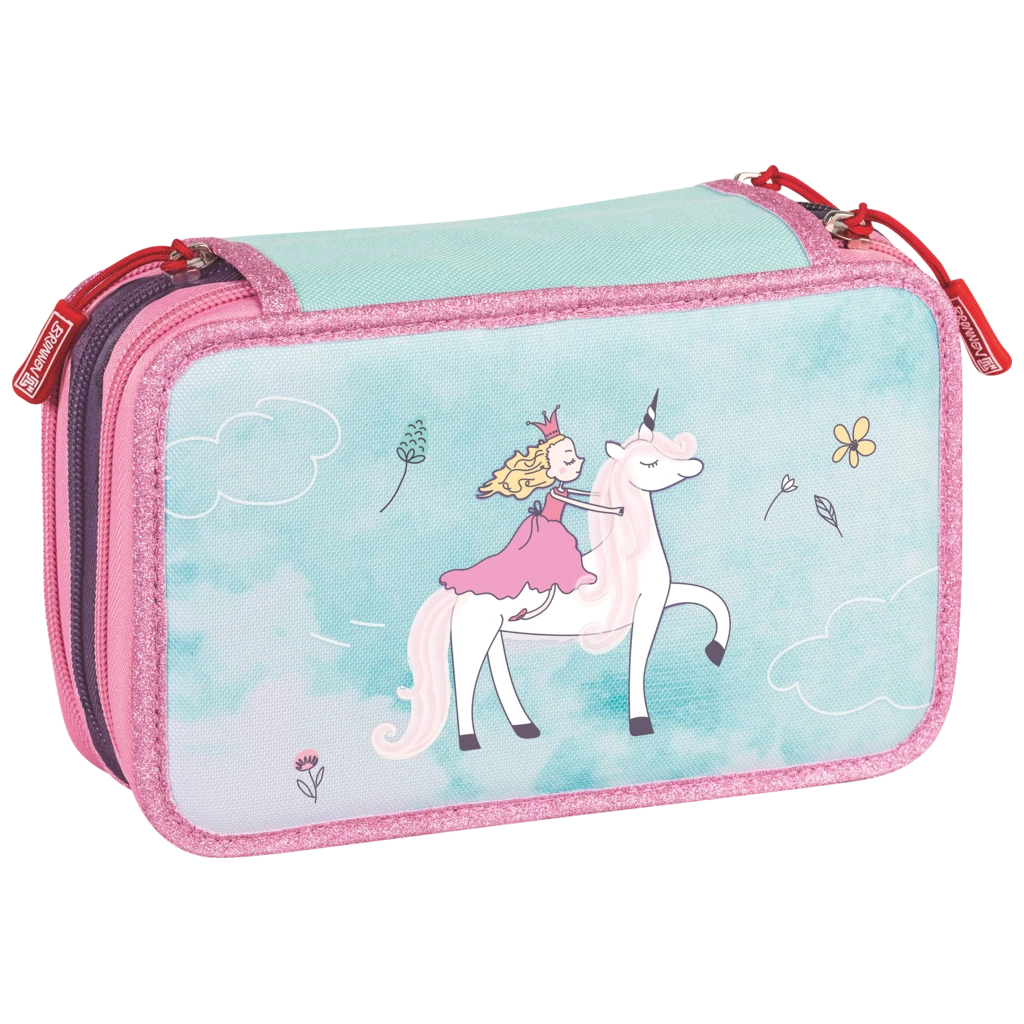 Pennskrin Unicorn Princess | 3 dragkedjor, turkos