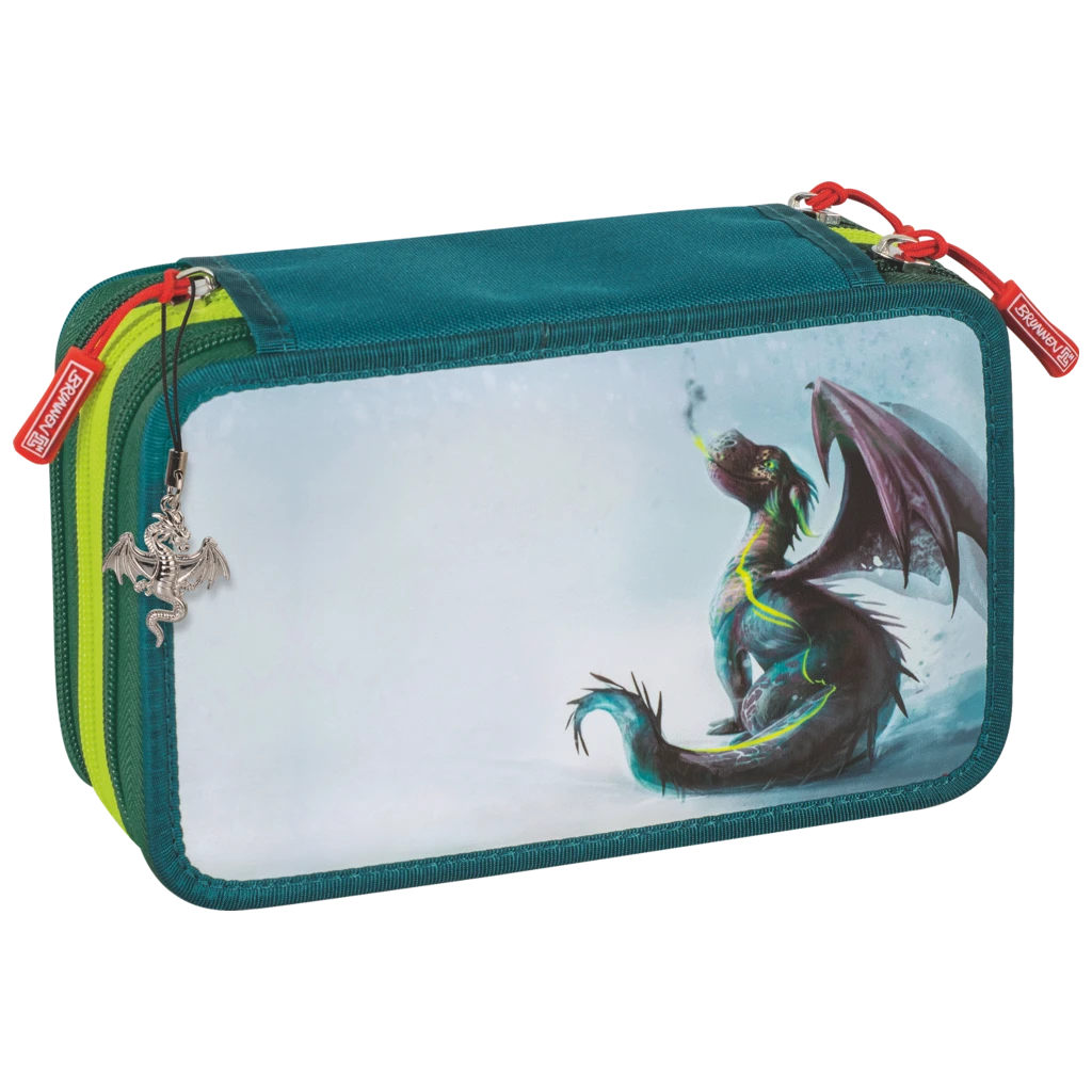 Pennskrin Drago | 3 dragkedjor, blå