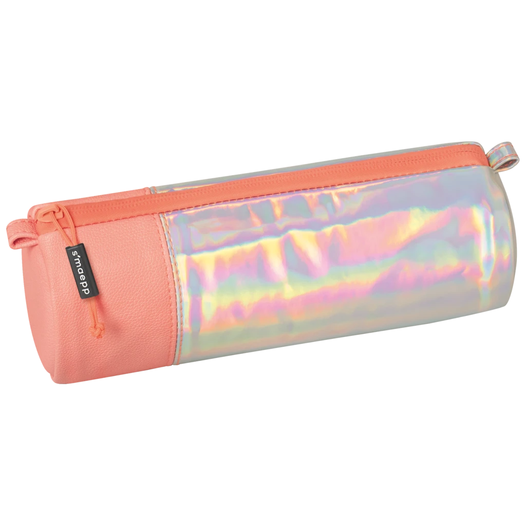 Pennskrin s'maepp M “Iridescent” | korall/silver iriserande