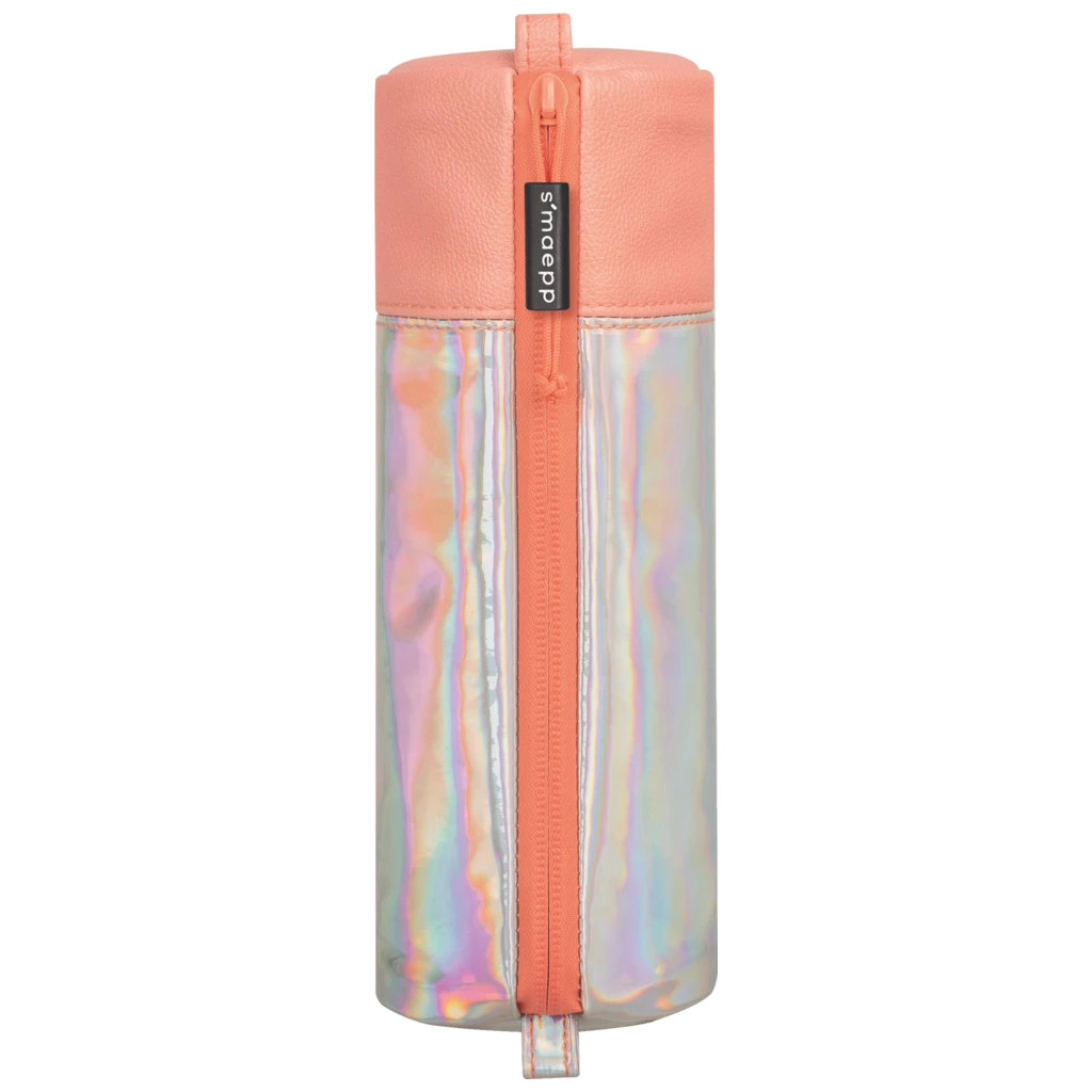 Pennskrin s'maepp M “Iridescent” | korall/silver iriserande